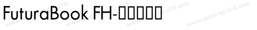 FuturaBook FH字体转换